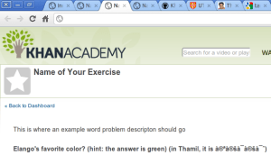 first look after inserting Thamil text